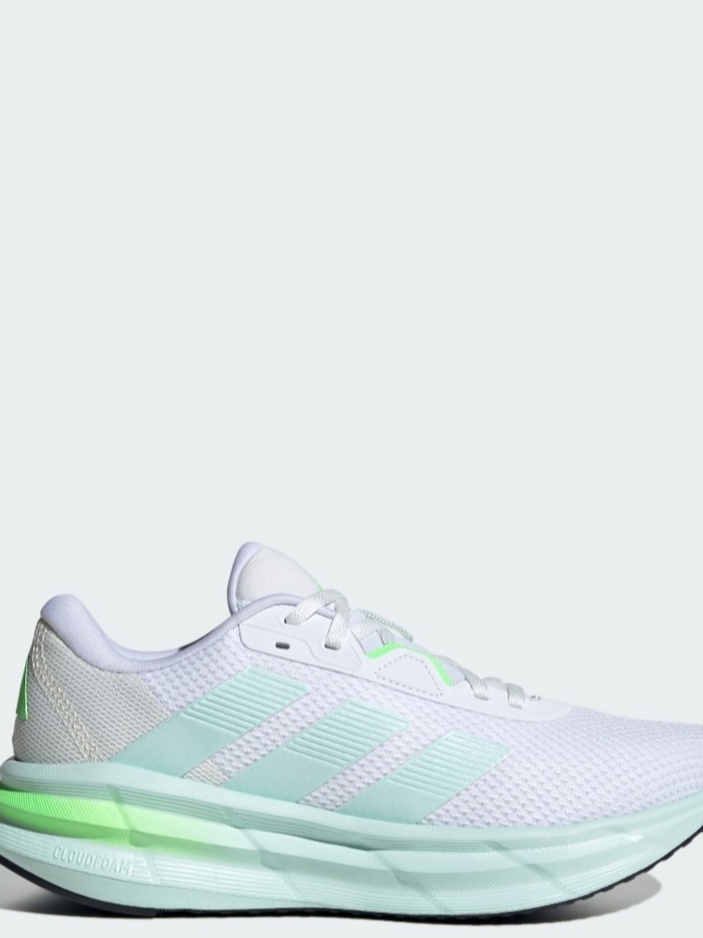 Adidas Galaxy 7 Lightweight Running Shoe - White & Mint Green Size 7.5 Women's